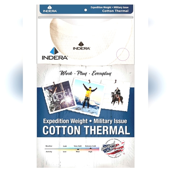 Extreme Winter Thermal Cotton Military Expedition Men's Indera Mills Drawer - Picture 2 of 6